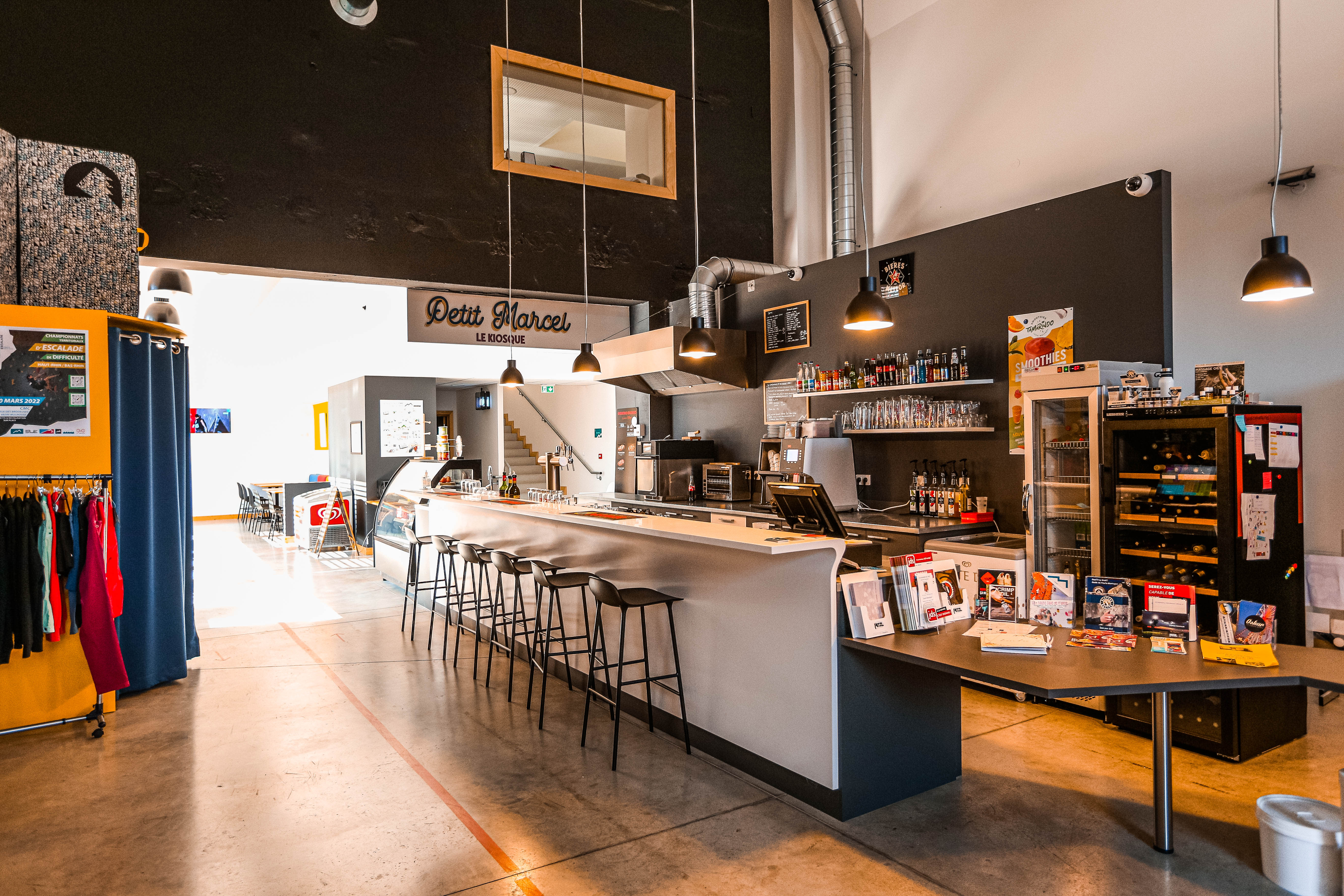 Portrait : coin restauration et boisson au Climbing Mulhouse Center