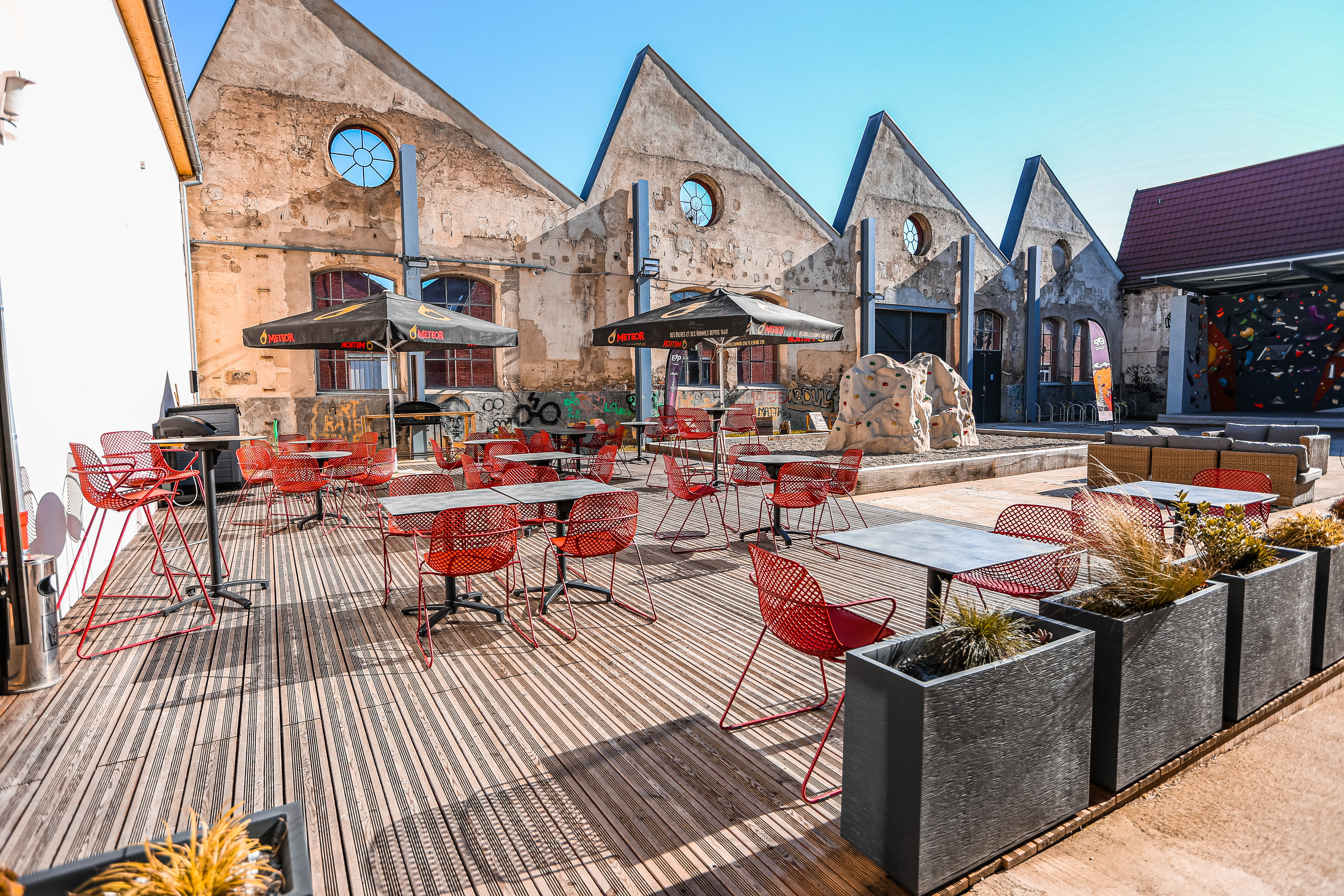 Terrasse extérieure du CMC